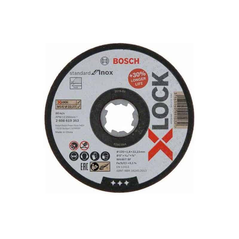 Bosch Disques Tronconner X Lock Metal Inox Ep