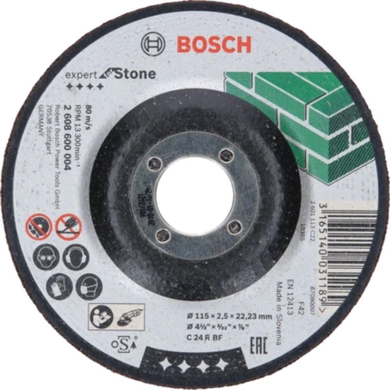 BOSCH Disque à tronçonner 115 mm Expert for Stone 2608600004