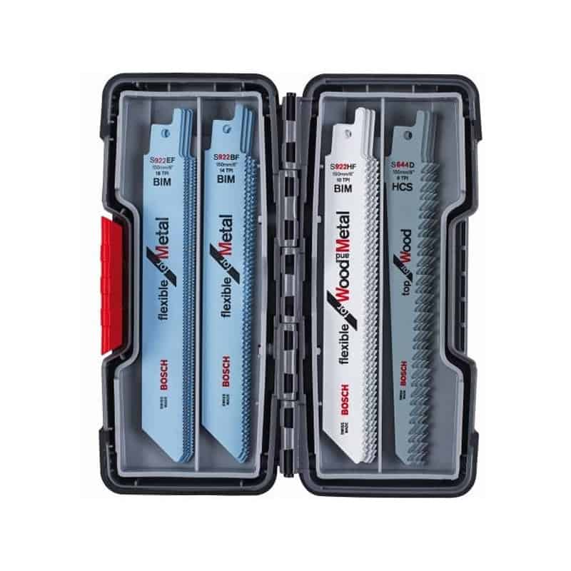 BOSCH Coffret 20 lames de scie sabre Bois Métal 2607010902