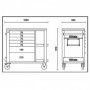BETA Servante 7 tiroirs avec armoire latérale - C24SL-CAB