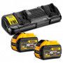 DEWALT Pack 2 batteries XR FLEXVOLT 54V 3Ah + DCB132 - DCB132X2