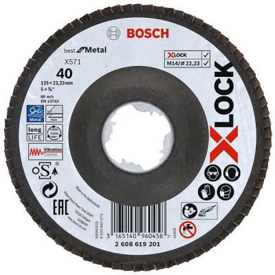 2 608 600 394  Bosch Disque à tronçonner les métaux, 125mm