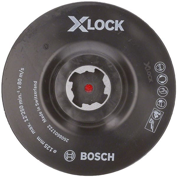 BOSCH Plateau de ponçage X-LOCK auto-agrippant 125mm - 2608601722