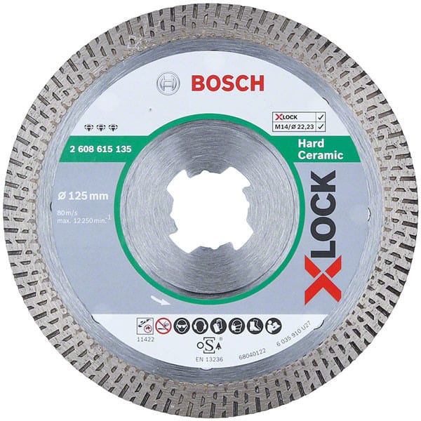 BOSCH Disque diamant X-LOCK 125mm - Best for Hard Ceramic