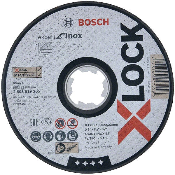 BOSCH Disque à tronçonner X-Lock Expert for Inox - Plat