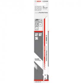Lame de scie sabre s1122chm 225mm endurance for hardnail pallets 2608658327 bosch