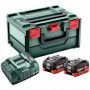 METABO Pack 2 batteries 18V 10Ah + chargeur + coffret - 685142000