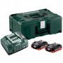 METABO Pack énergie 18V 2 x 4Ah LiHD + chargeur - 685130000