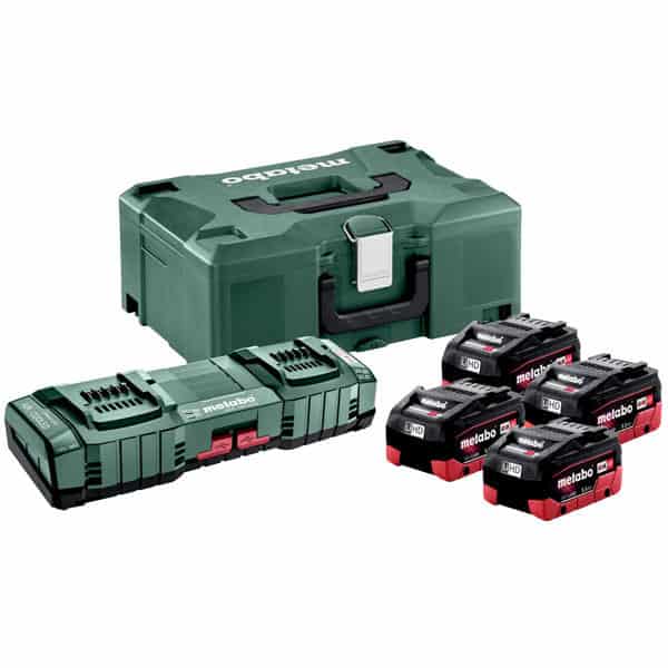 METABO Pack énergie 18V 4 x 5,5Ah LiHD + chargeur double - 685180000