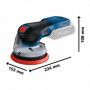 BOSCH Ponceuse GEX18-125 Solo - 0601372200