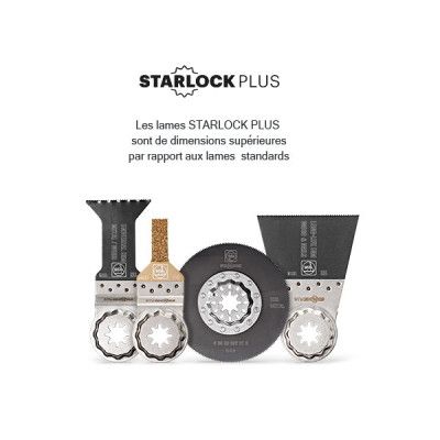 Fein E-Cut Starlock Plus Lame de scie de précision 50x65 mm - Acier HCS, 1  pc. ( 63502230210 )