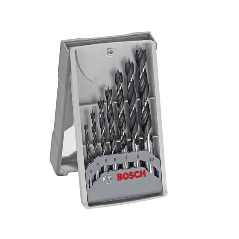 Coffret 7 forets bois queue cylindrique Diam.3 - 10 mm - 2607017034 BOSCH ❘  Bricoman