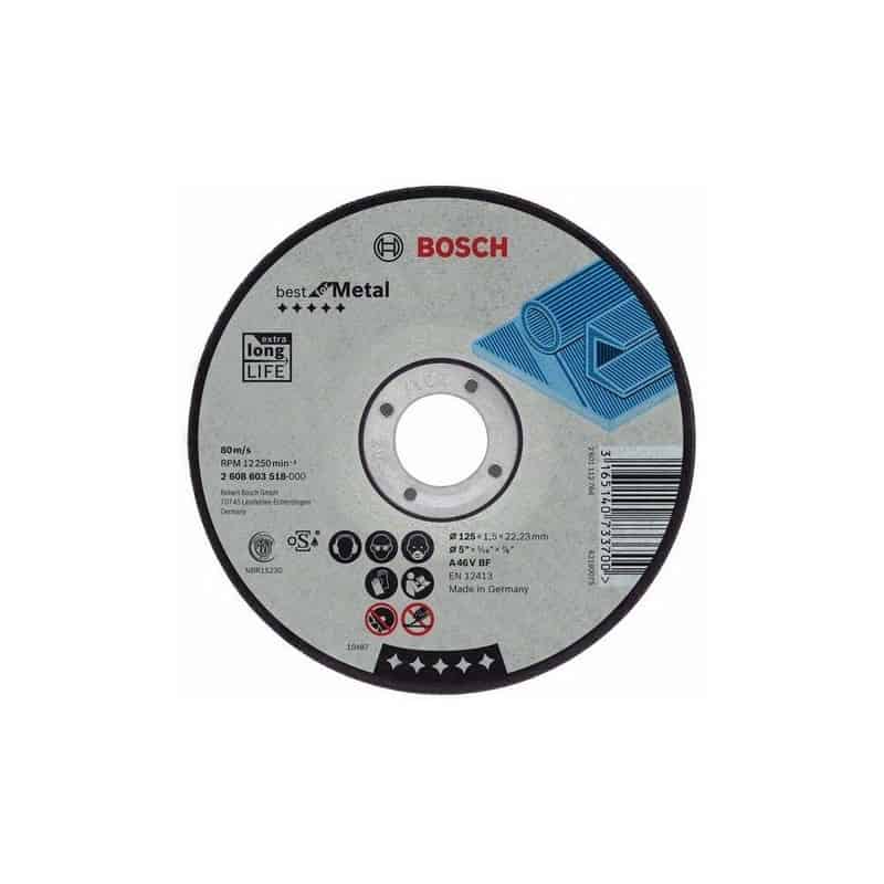 Lot De 25 Disques à Tronçonner Bosch Pour Métal – 230 Mm, Alésage 22,23 Mm - 4