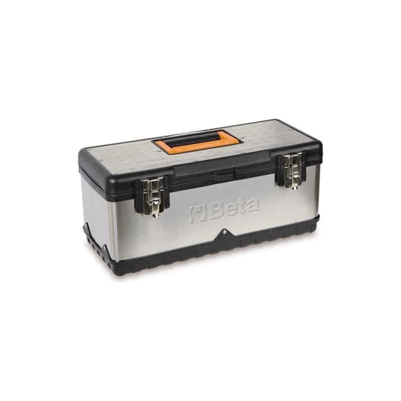 BETA 021170500 - CP17 Boîte à outils vide en acier inoxydable et en matière  plastique avec plateau amovible