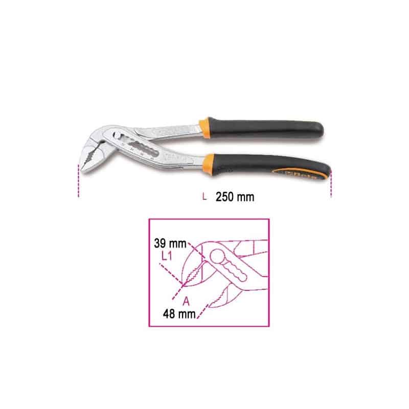 Pince Multiprise Entrepassée KS TOOLS – 240 Mm – Mors Dentés – Allemagne
