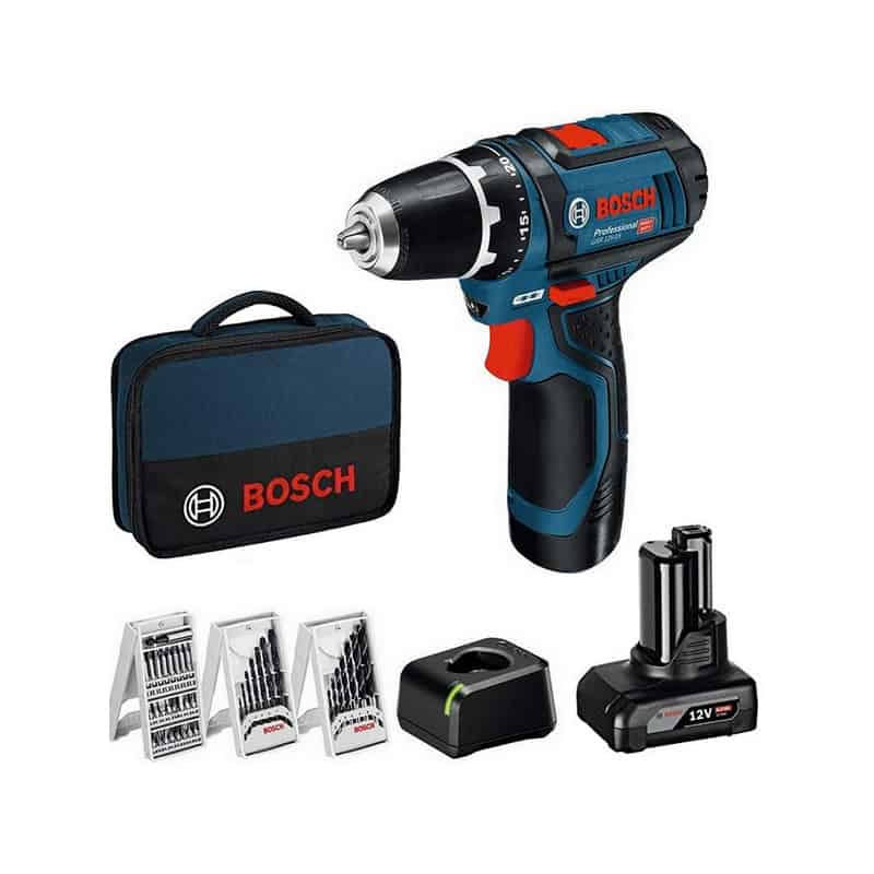 Perceuse-visseuse Bosch Professional GSR12-15 + 39pcs. accessoires