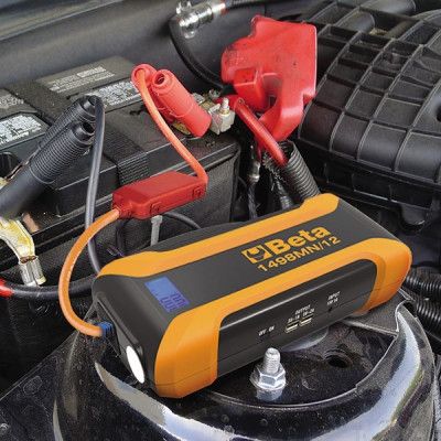 Booster de démarrage Beta Tools 1498/12 portatif pour batterie automobiles  12 V