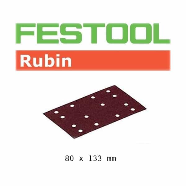 FESTOOL 50 Abrasifs StickFix  80x133 mm - STF Rubin2