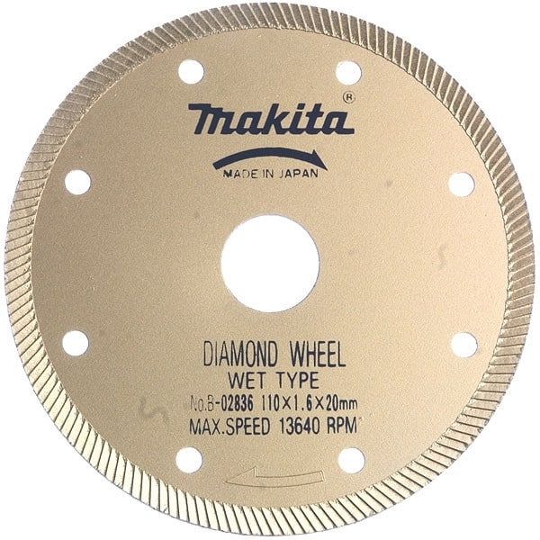 MAKITA Disque diamant crenelé 110mm pour 4101RH - B-22034