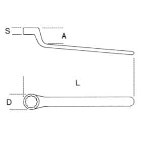 Clé polygonale contre-coudée 89mq 13 000890113 beta