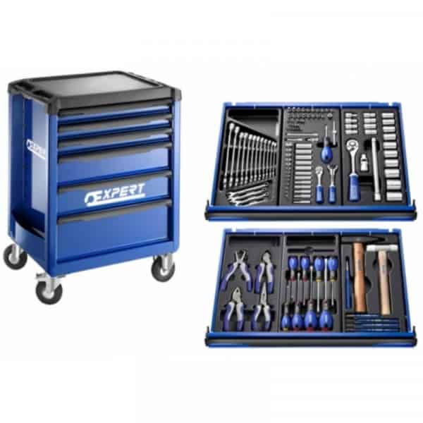 EXPERT Servante 6 tiroirs + 123 outils - E220310