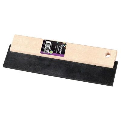 Raclette caoutchouc noir monture bois