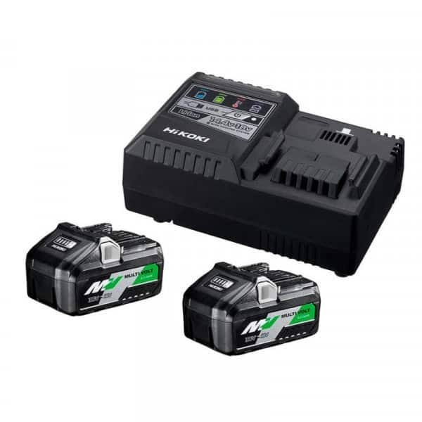 HIKOKI Pack 2 batteries Multivolt 18V/36V + Chargeur - UC18YSL3WFZ