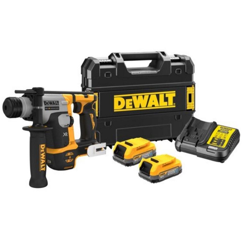 Perforateur SDS-Plus 18V DEWALT - Sans Fil, Brushless - 2 Batteries 2Ah - Mallette T-STAK