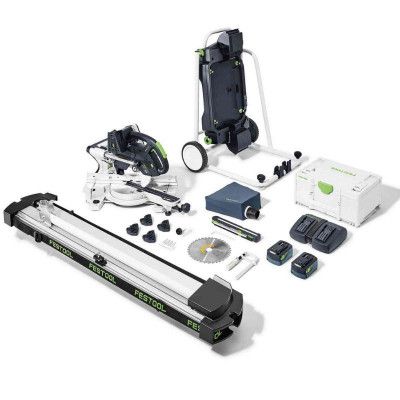 //FESTOOL Scie à onglet radiale sans fil KSC 60 EB 5,2 I-UGSet - 577178