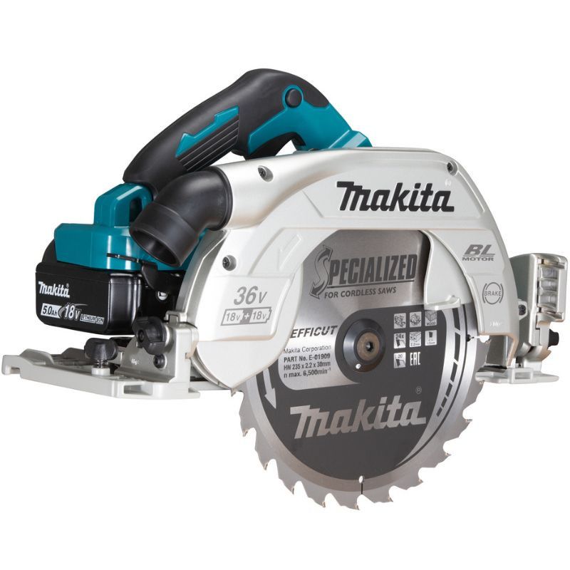 MAKITA Scie circulaire 235mm 36V 2x5Ah DHS900PT2