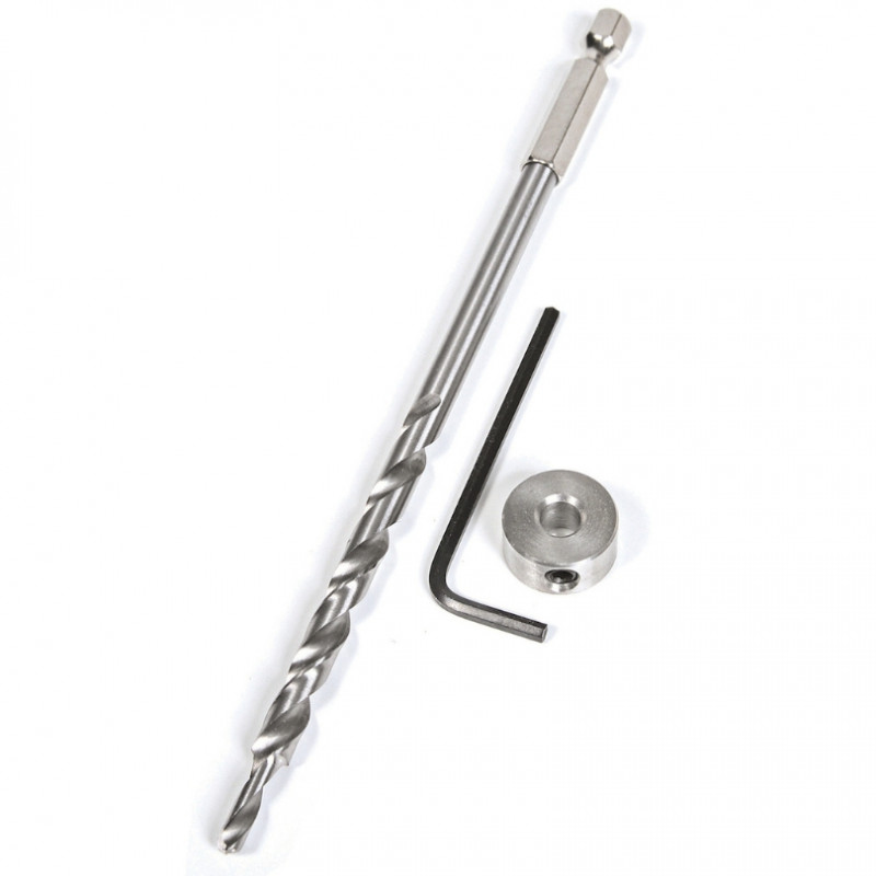 Lot De 9 Colliers De Profondeur Pour Perceuse - Réglable 3-16mm, Acier Carbone, Avec Clé Allen