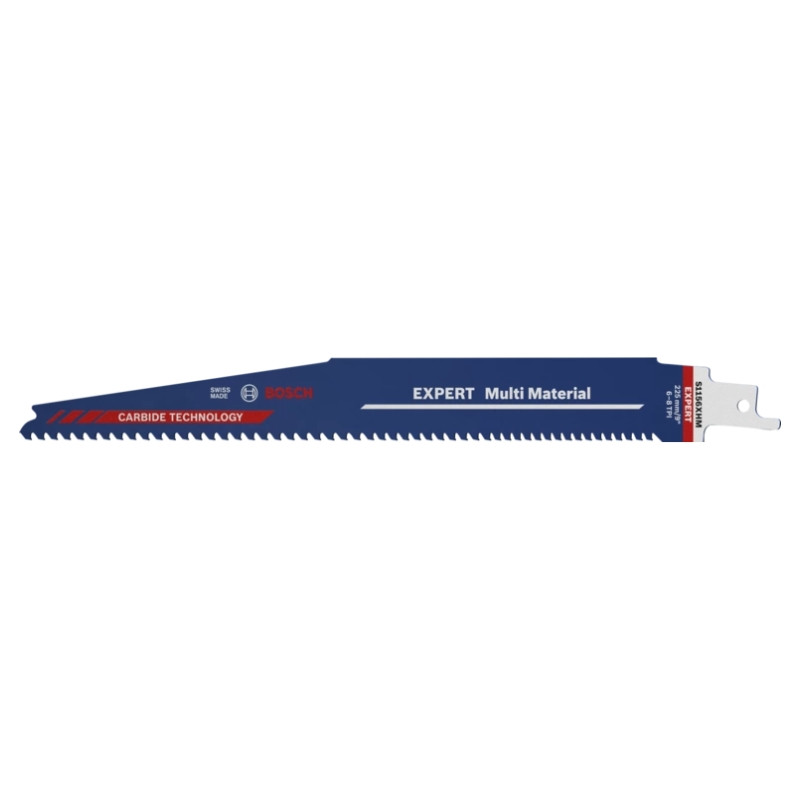 Lame De Scie Sabre Bosch S 123 XF Bimétal - Pour Métal (Acier Jusqu'à 8 Mm), Longueur 150 Mm - Pas Progressif
