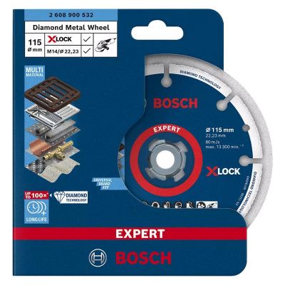 Bosch Professional Disque métallique diamanté X-LOCK 125 mm Bosch Professional Disque métallique diamanté X-LOCK 125 mm