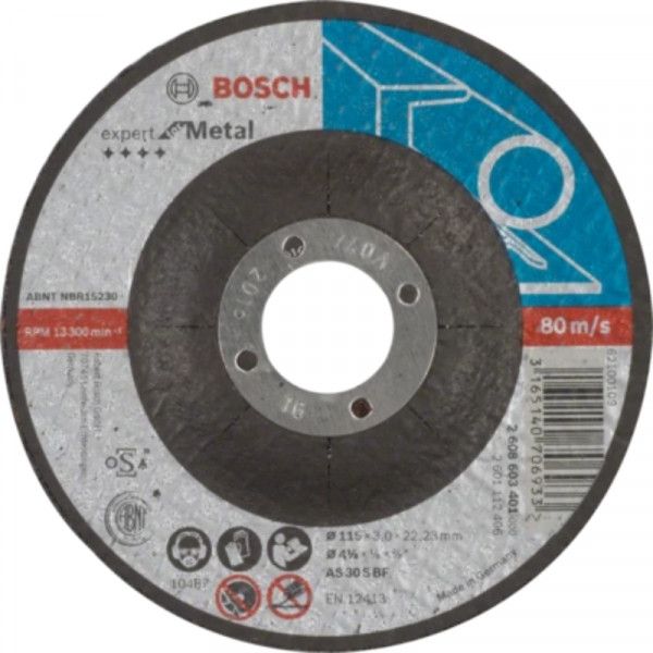 BOSCH Disque à tronçonner 115 mm Expert for Metal - 2608603401
