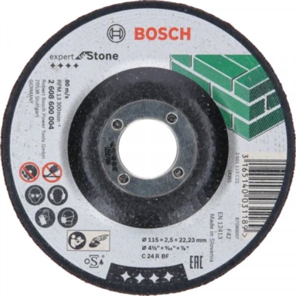 BOSCH Disque à tronçonner 115 mm Expert for Stone - 2608600004
