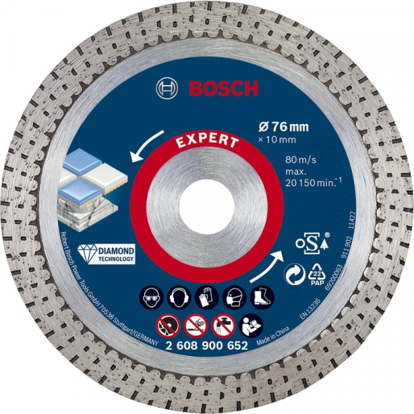 BOSCH EXPERT Disque 76 mm EXPERT Hardceramic pour mini meuleuse - 2608900652