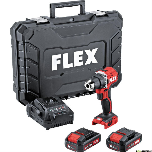 FLEX Perceuse visseuse 18V 2.5Ah 65 Nm - DD 2G 18.0 EC LD/2.5 Set