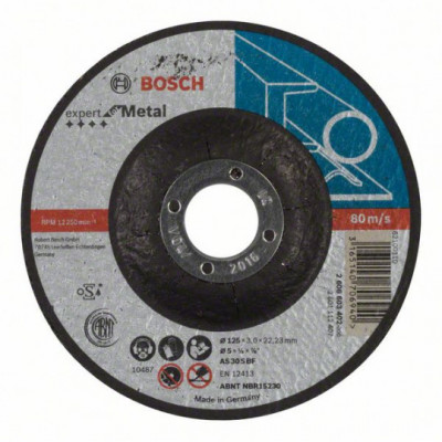 BOSCH 1 disque diamant 2608615166 + 10 disques 125 metal/inox - X-LOCK