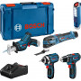 BOSCH Kit 5 outils + 3 batteries 12V 2.0Ah en XL-boxx - 0615990N1D