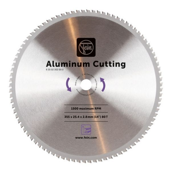 FEIN Lame de scie aluminium cuivre laiton MKAS355 - 63502302000