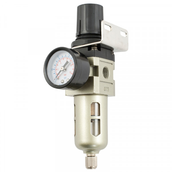 TJEP Régulateur pression 1/4" 0-10 bar + manomètre & filtre - 106278