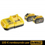 DEWALT Pack 2 batteries FLEXVOLT XR 18V/54V 9Ah + chargeur - DCB118X2-QW