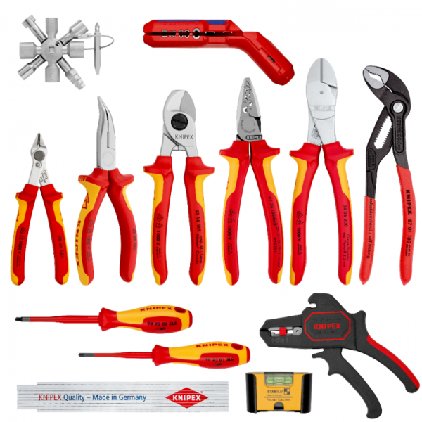 KNIPEX Assortiment de 13 outils - Électricité - 1000V - 00 20 90 V02