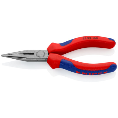 Pince à becs demi-ronds avec tranchant 25 02 knipex