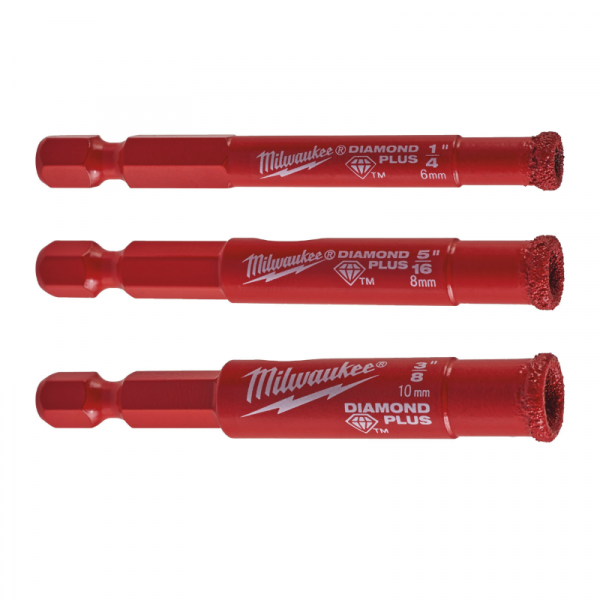 Set de 3 forets diamant (6-8-10 mm) 4932471771 milwaukee