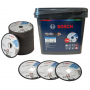 Seau de 100 disques standard métal 125x1x22.23 061599765g bosch