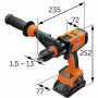 Perceuse à percussion 18v solo ascm 18 qmp as 71161661000 fein