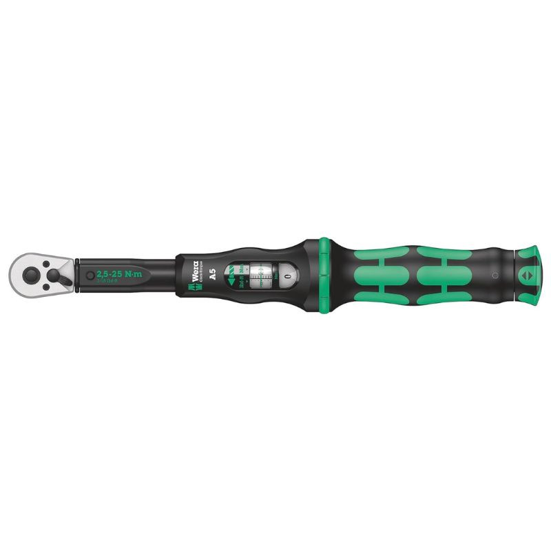 Clé Dynamométrique Wera Click-Torque 1/2 - 10-50 Nm - Précision ±3% - Vert - Usage Professionnel
