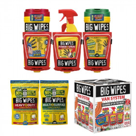 BIG WIPES Pack de nettoyage avec support - Van System