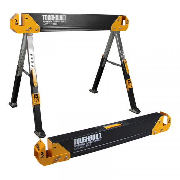 De 2 tréteaux capacité 1180 kg c650 toughbuilt tb-sh-60